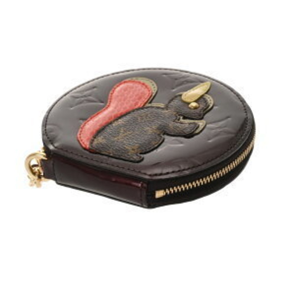 Louis Vuitton Purple Amarante Python Chain Porte … - image 3